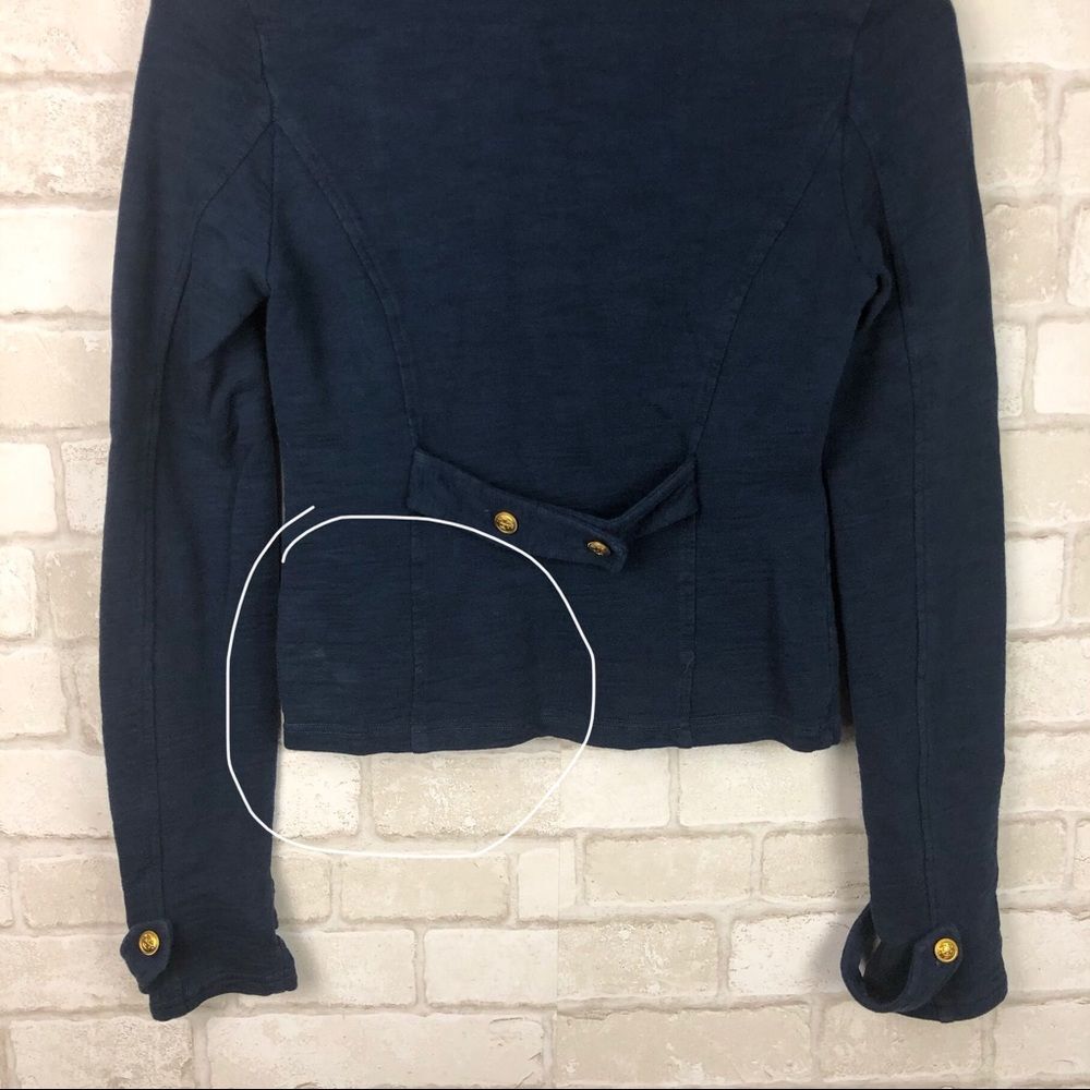 Urban Outfitters Kimchi Blue Nautical Navy Blue Peacoat Size XS - Picture 7 of 8